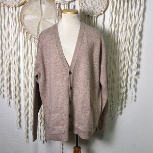 Woolovers Men's 100% New Wool Button Front Cardigan Size Large